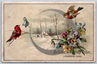 K21/ Victorian Trade Card c1890 Chardon Ohio Wilder Photographer 416
