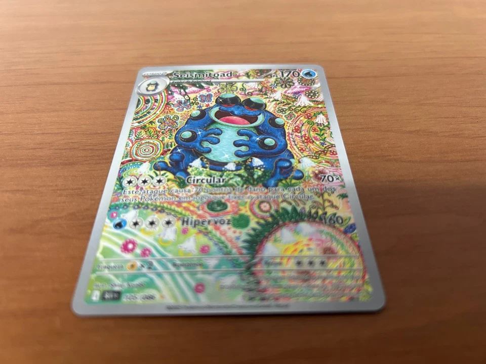 Seismitoad 105/086 Sv: Black Bolt Pokemon Rare Brazilian Pack Fresh Card NM - Image 3 of 4