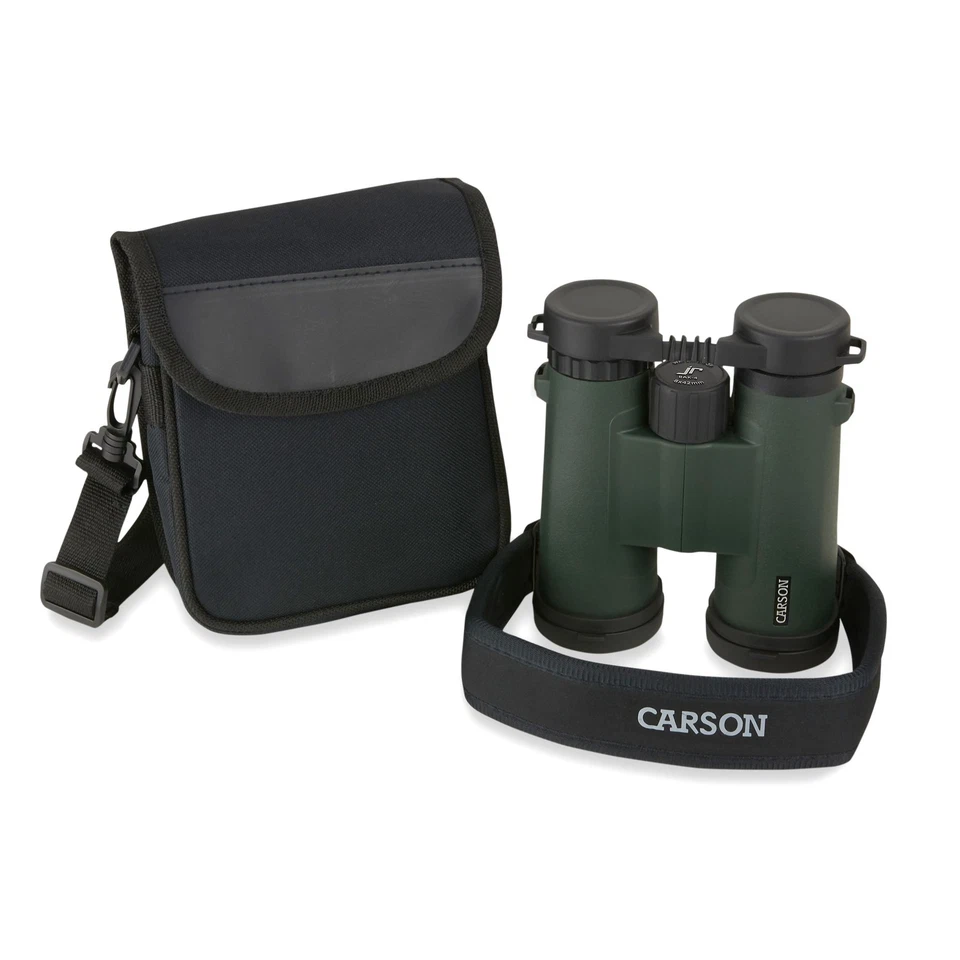Carson JR Series 8x42mm Roof Prism Binocular, Matte, Green, jr-842 - Image 3 of 4