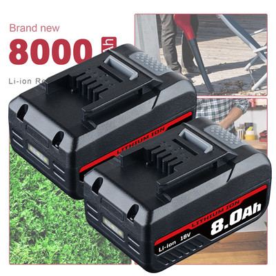 2X 8000mAh Ersatzakku Für Einhell Akku 18V Power X-Change 8Ah Lithium PXC LED  