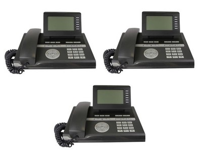 3x IP / VoIP Phone Siemens / Unify OpenStage 40 SIP Lava PoE Handset