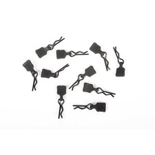 Axial 3mm Body Clip w/Tab Black 10pc AXI206000 Elec Car/Truck Replacement Parts