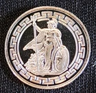 1 Gram .999 Fine Silver Art Bar Ingot. Chariot Worrior . Fun Way Of Investing.