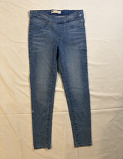 Levi's Girls Pull-On Jegging Jeans 12REG Blue Denim Medium Wash Skinny Pockets