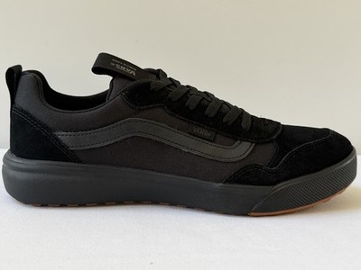 NEW VANS RANGE EXP Skate Sneaker SZ 9 M For men's in Suede Canvas BLACK BLACK