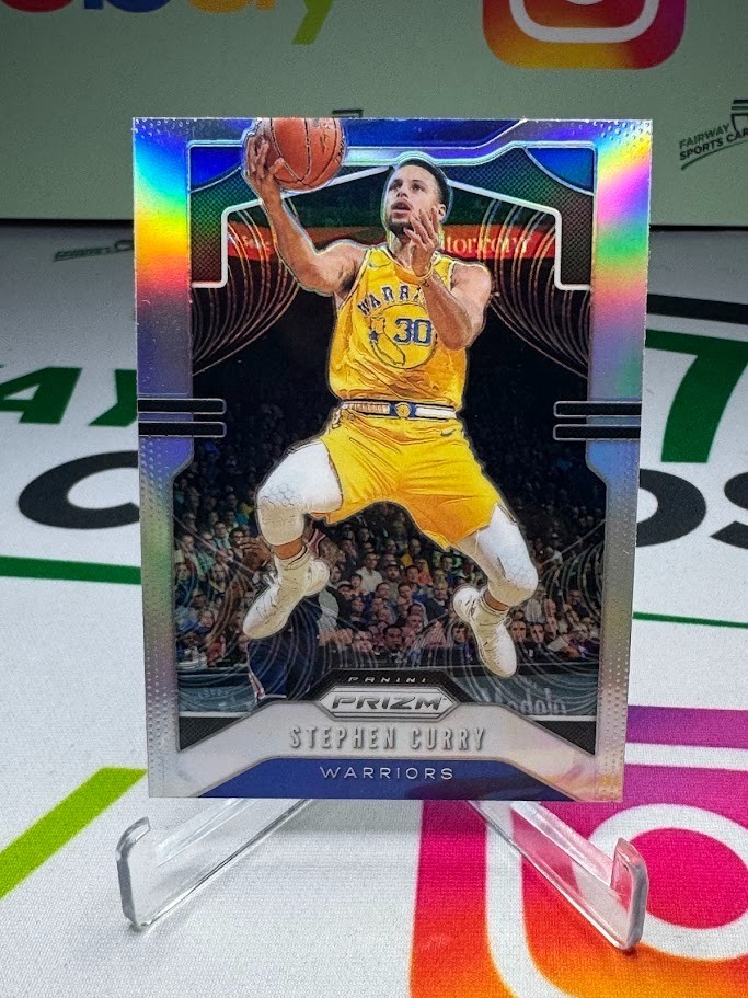 2019-20 Prizm Stephen Curry #98 Silver Prizm - Golden State Warriors