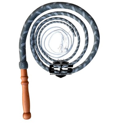 Nylon Paracord Braided Prop 4FT 16FT Stock whip  Wooden Handle Costume
