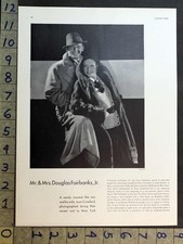 1931 JOAN CRAWFORD DOUGLAS FAIRBANKS JR ACTOR MOVIE STAR INSERT PRINT FC12942