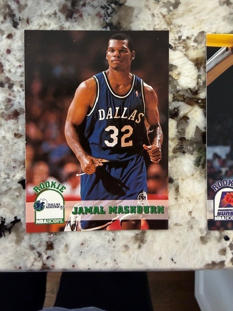 Jamal Mashburn #323 Basketball Cards 1993 Hoops trading card — raw and PSA graded price guide