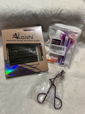 AILAISHI Lash Clusters Kit, DIY Extensions-plus Eyelash Adhesive Glue Set+ Curl