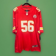 NWT Men's Kansas City Chiefs George Karlaftis Nike Red Player Game Jersey XXL