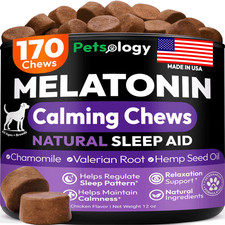 Melatonin for Dogs Calming Chews for Dogs Made in USA