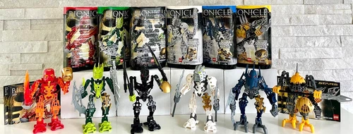 Bionicle Stars Set of 6: 7116,7117, 7135, 7136, 7137, 7138 w/Canisters & Manuals