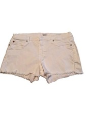 Hudson Cut-off Shorts Womens Size 30 White Denim Cotton Stretch Frayed Hem