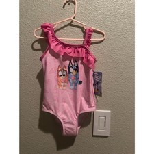 NWT Bluey Pink One Piece Girl's Swimsuit