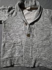 H&M Gray Knit Cotton Shawl Collar Button Cardigan Sweater w/ Pockets 18-24M — photo 5