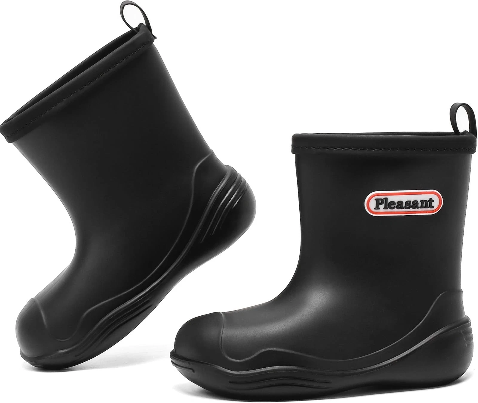 Rain Boots Waterproof Ankle Fishing Boots for Boys Girls, Traction Non-Slip C...