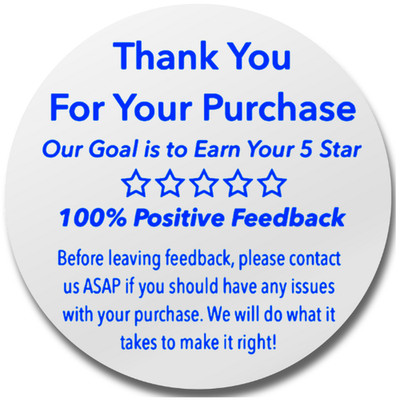 2  Stickers Thank You Purchase Ebay Seller  Shipping labels for online sellers