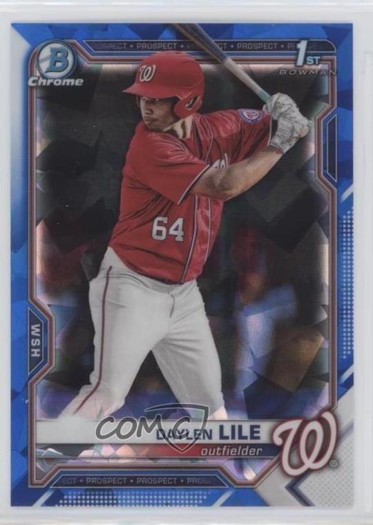 2021 Bowman Chrome Draft Sapphire Edition Daylen Lile #BDC-18 xb2
