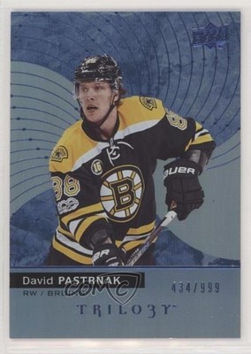 2017-18 Upper Deck Trilogy Blue Foil /999 David Pastrnak #3 k1r