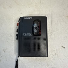 SONY TCM-353V VARIABLE SPEED PERSONAL CASSETTE RECORDER TESTED WORKING