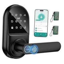 Smart keypad Door Lock with Handle  Fingerprint Keyless Entry Digital Lock with