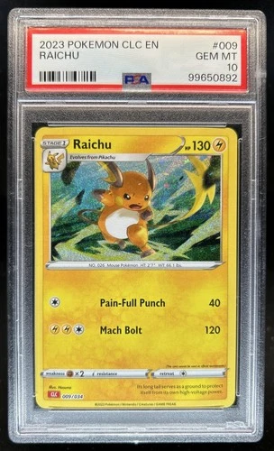 2023 Pokemon Classic Collection Raichu Charizard & Ho Oh ex Deck #009/034 PSA 10
