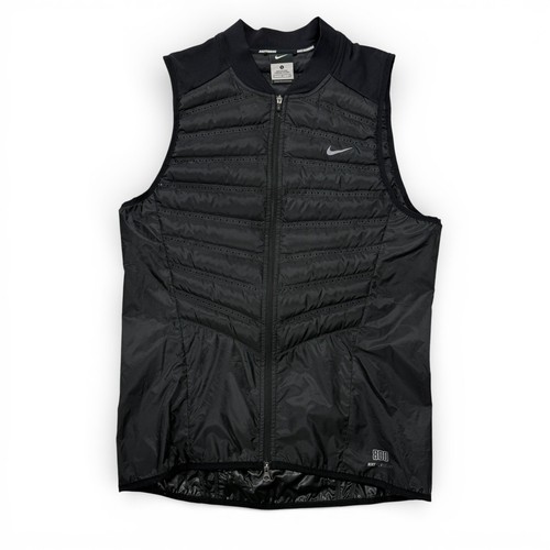 Nike AeroLoft 800 Mens Black Lightweight 800 Down Puffer Vest Small 548152