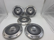 Set Of 5 Ford Galaxie Poverty Dog Dish Hubcaps 10 12 Set Of 5 Ford Galaxie Poverty Dog Dish Hubcaps 10 12