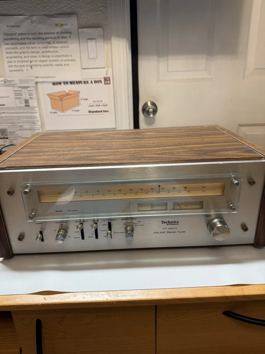 Technics ST-8600 ＡＭ／ＦＭ Stereo Tuner Technics ST-8600 FM/AM Stereo Tuner Audio with wooden cabnit | eBay