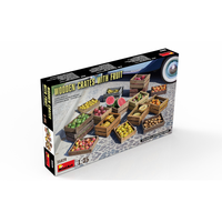 Wooden Crates With Fruits Kit 1:35 Miniart Kit Diorami -D- Neues Modell