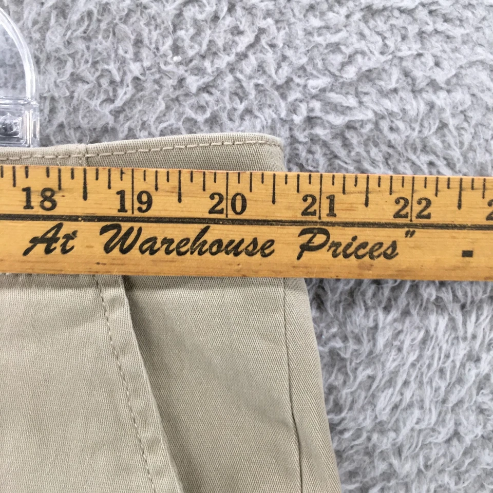 George Bermuda Short Mens 40 (Actual 41x9) Beige Mid Rise Zip Fly Flat Front - Image 4 of 4