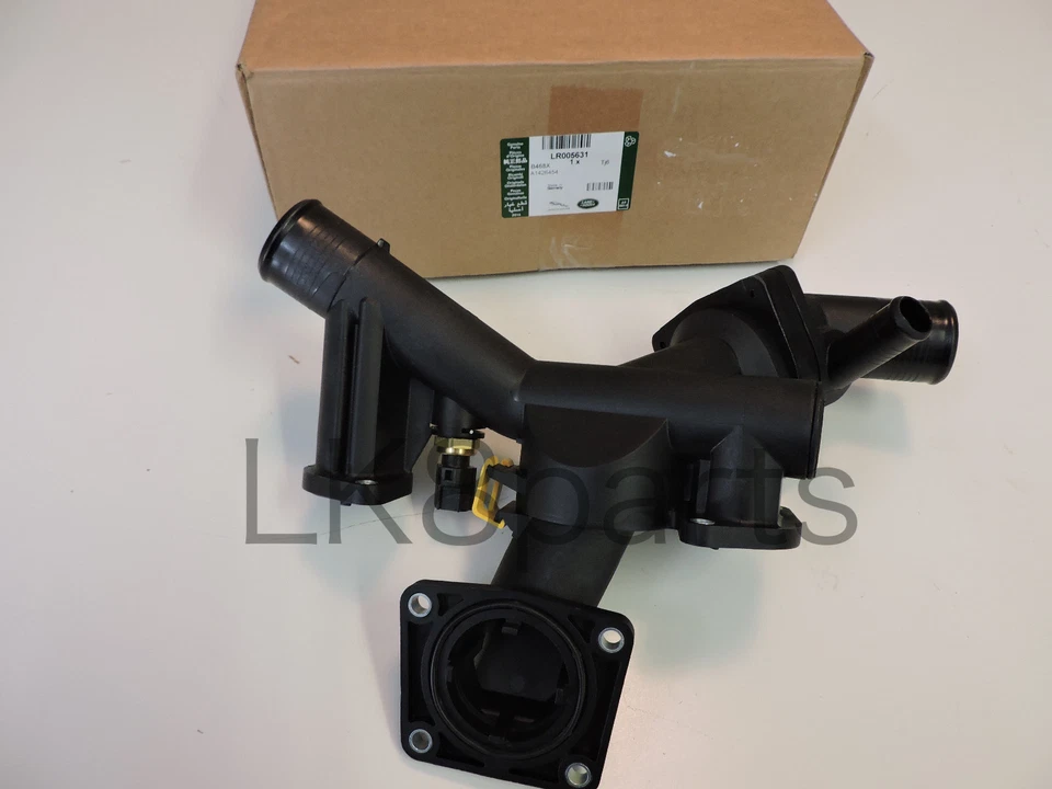 Carcasa tubo termostato genuino Land Rover LR3 Range Rover Sport 4,4 L LR005631  Foto 4 de 4