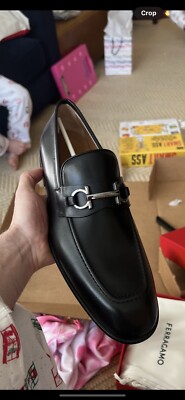 Ferragamo black men’s dress shoes w buckle 11 Loafer with Gancini buckle - Men | Ferragamo main image 4