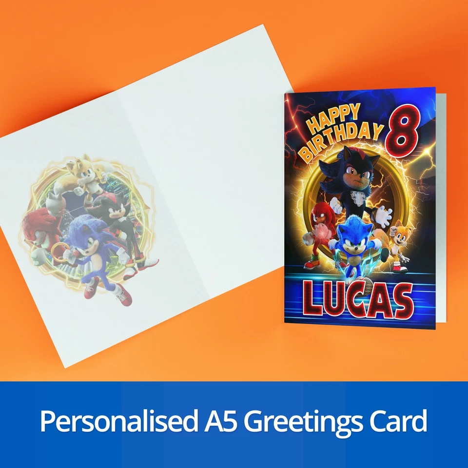 Sonic & Shadow the Hedgehog Personalised Party Bundle - Image 3 of 4