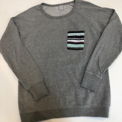 Emp Pre Sweatshirt Gray with Pocket Patch Sz Small.