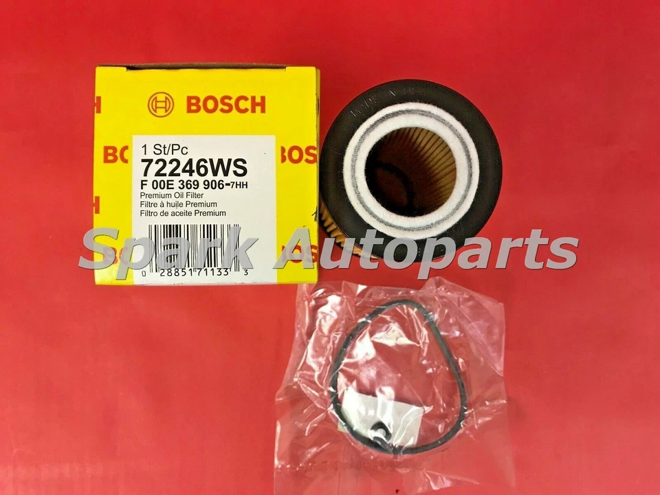Lot of 4 Engine Oil Filter BOSCH 72246WS For HYUNDAI Azera, KIA Amanti, CH9999 Foto 2 de 2