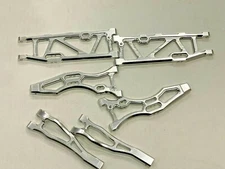 Aluminum Front & Rear Suspension A-Arms Arm for Arrma Kraton 6S BLX Silver