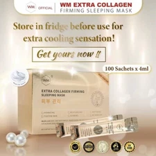 100pcs WM EXTRA COLLAGEN FIRMING SLEEPING MASK free shipping