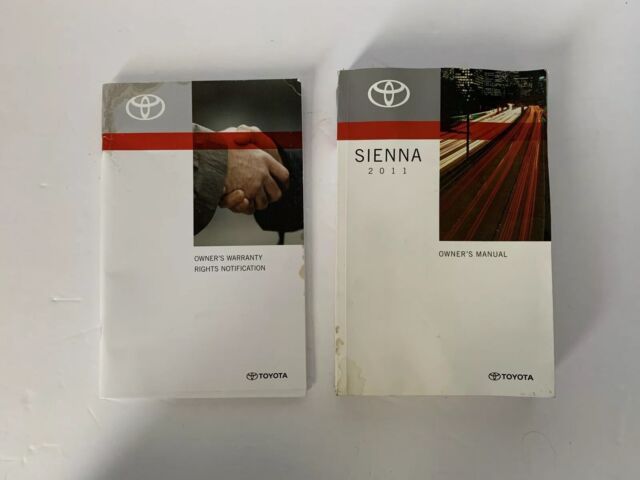 2011 Toyota Sienna Owners Manual Book Only L55 | eBay