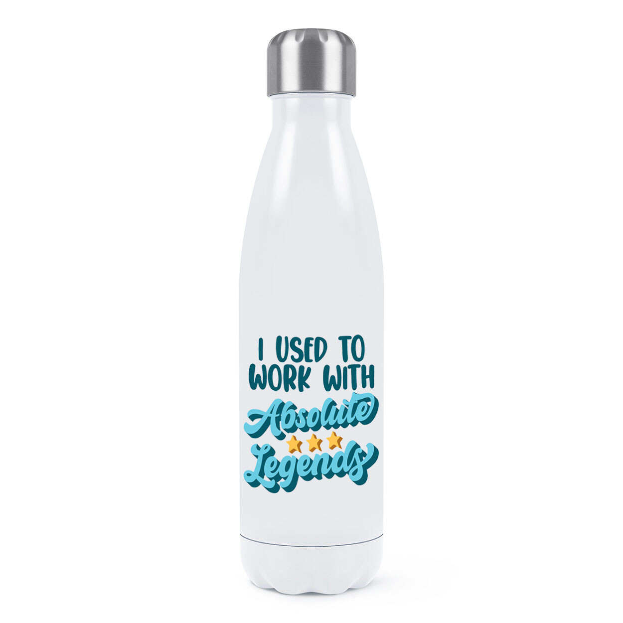 I Used To Work With Absolute Legends Double Wall Water Bottle Best Leaving Gift