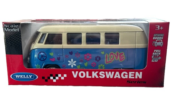 Welly Nex Modellauto 1:34-1:39 Vw Bus T1 1963 - Diecast - Volkswagen - Neu Ovp-image