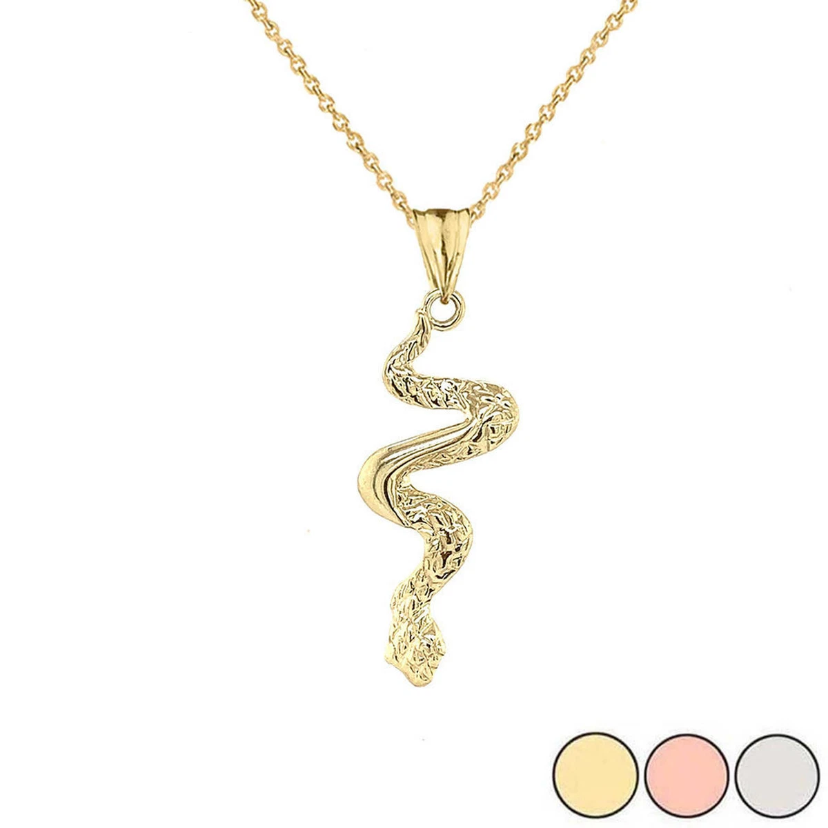 Snake pendant shop necklace gold