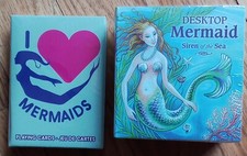 Miniature Editions Set Desktop Mermaid Siren of the Sea & Playing Cards for FREE