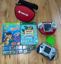 Bundle Lot Leap Frog Two Devices Two Books Carrying Case Nine Games Reseller Fun