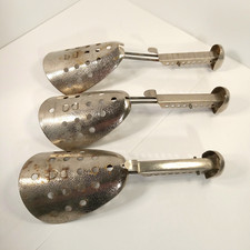 EKCO Hammered Metal Adjustable Shoe Tree Shaper Stretcher Vintage x3 