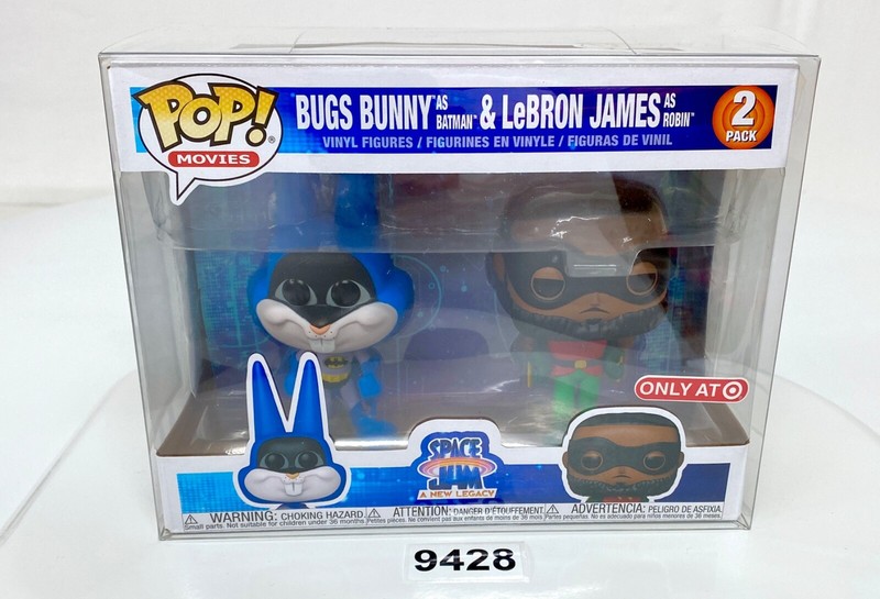 Funko Pop! Movies Space Jam  Bugs Bunny as Batman & LeBron James as Robin 2 Pack