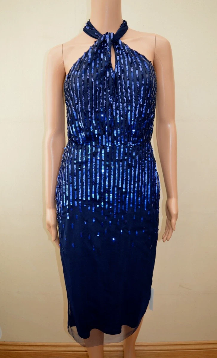 lipsy sequin embellished halterneck bodycon dress Halter Neck Lipsy Red Sequin Dress Maya Deluxe Red Fully Embellished Halter Neck Midaxi Dress With