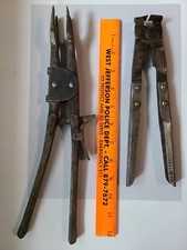 Two 2 Vintage Automotive Tools Fay-oh-rite Valve Kd-tools Clamp Pliers
