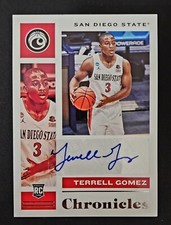 2021 Panini Chronicles Draft Picks Rookie Signatures Terrell Gomez #CR-TGO Auto